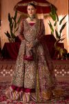 Fuchsia Pink Pakistani Wedding Dress with Intricate Embroidery
