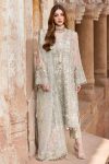 Ivory Hand Embellished Organza Pakistani Wedding Dress
