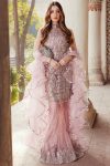 Lilac Hand Embellished Silk Net Pakistani Wedding Outfit